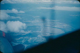 View of Japan from a C-54