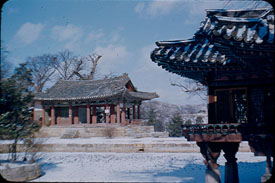 Lower Pavilion and drained pond, Chang Dok