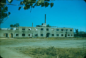 Bombed out building