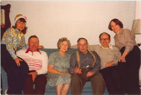 The Totmans of Conway in 1978: (l to r) Gail, Leland, Mildred, Ray, Conrad, and Barbara