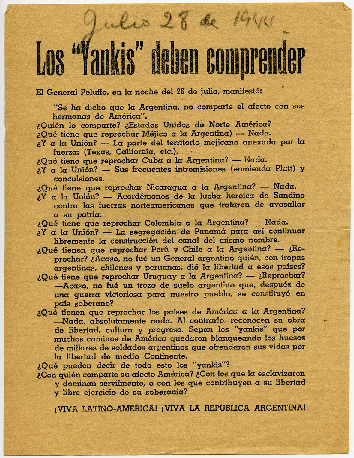 
An image of: Anti-American handbill, 1944