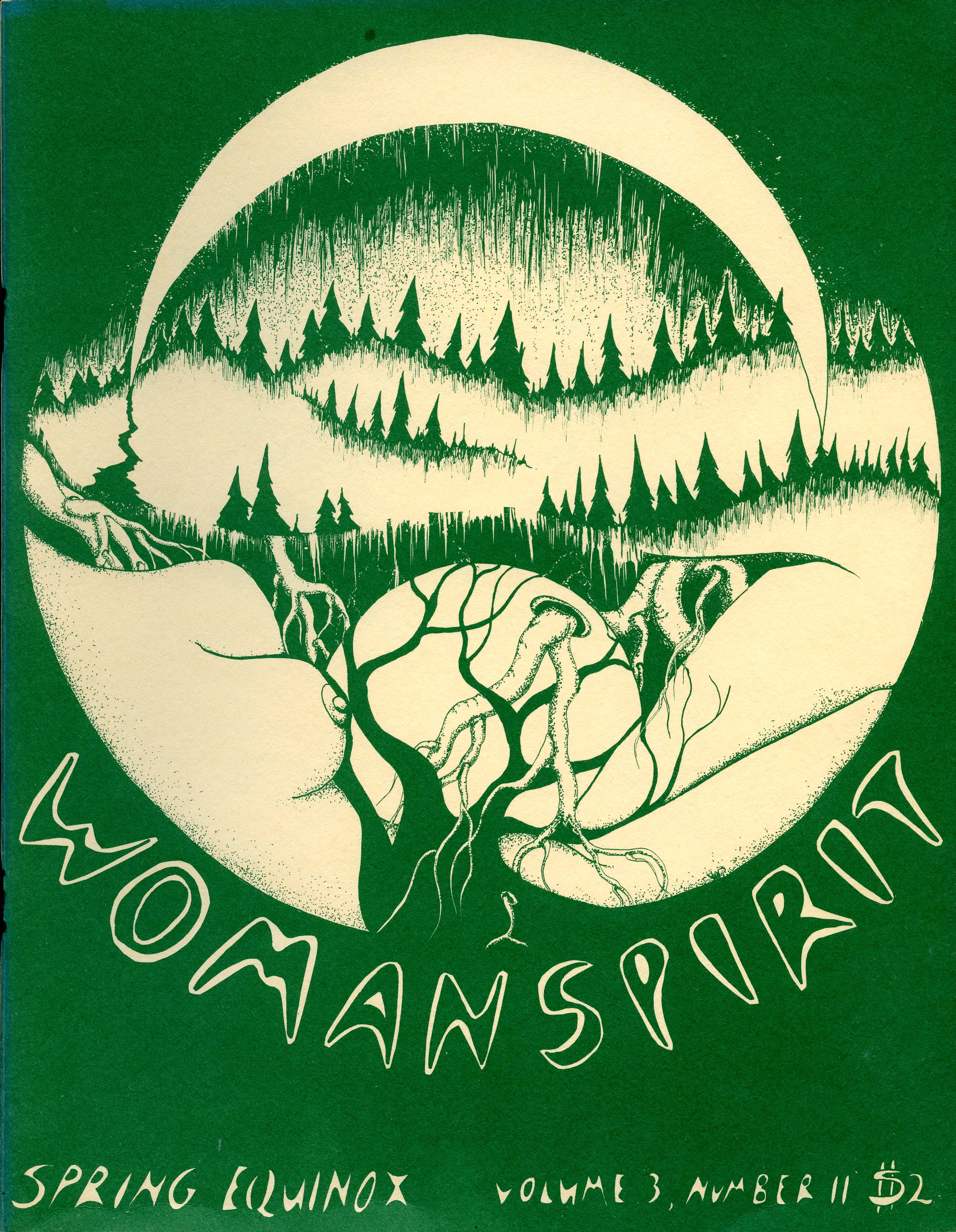 
An image of: 1977 Spring Equinox cover of WomenSpirit.