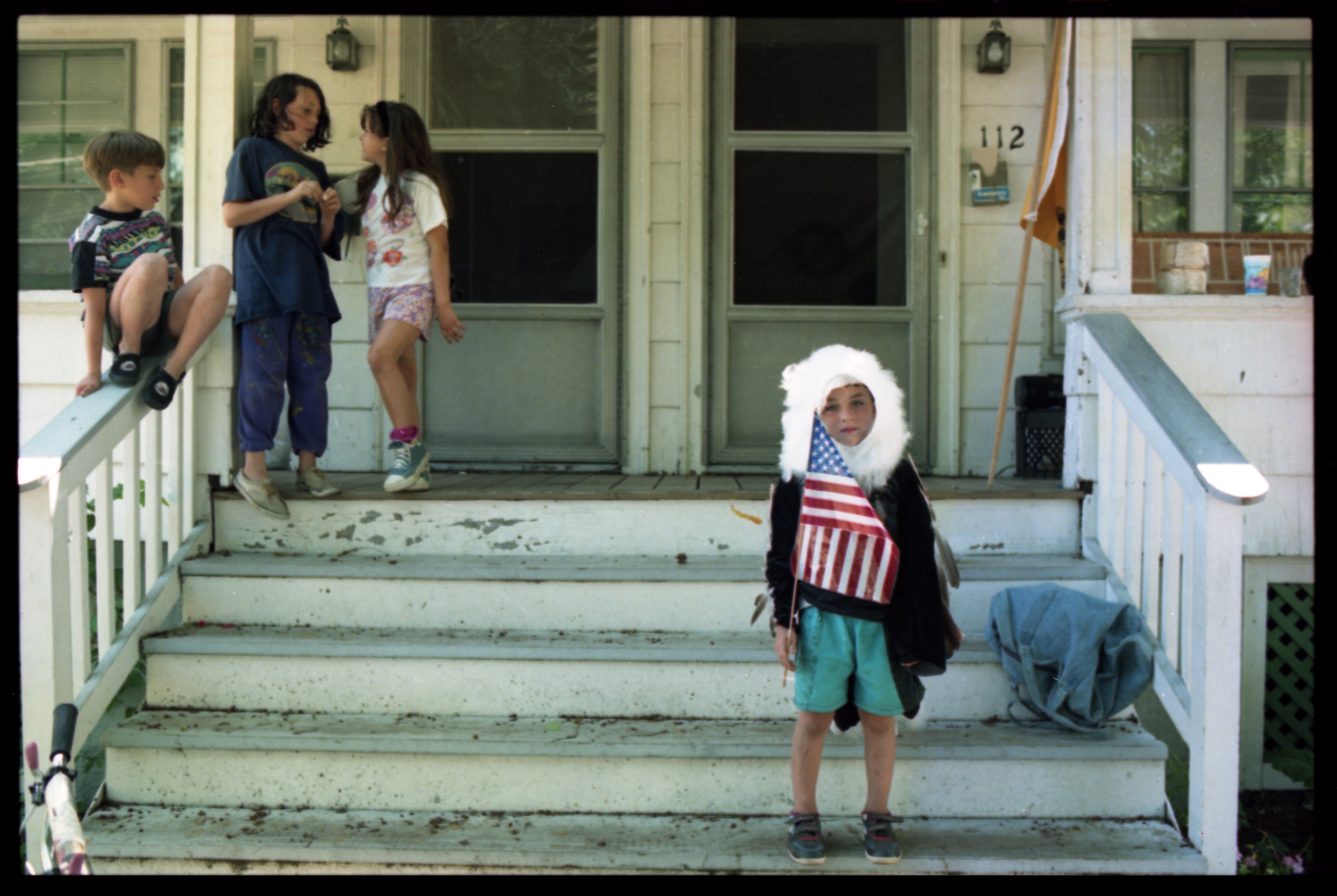 
An image of: Fourth of July parade preparations, Bristol, R.I., 1993