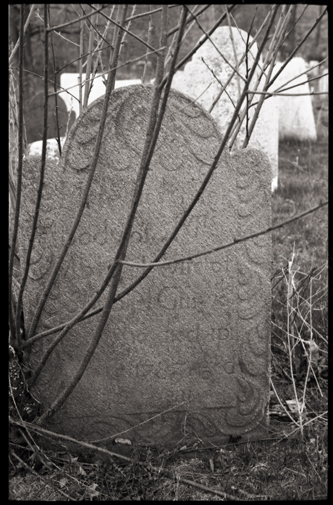 Depiction of Chapinville Cemetery, Salisbury, Conn., April 25, 1974