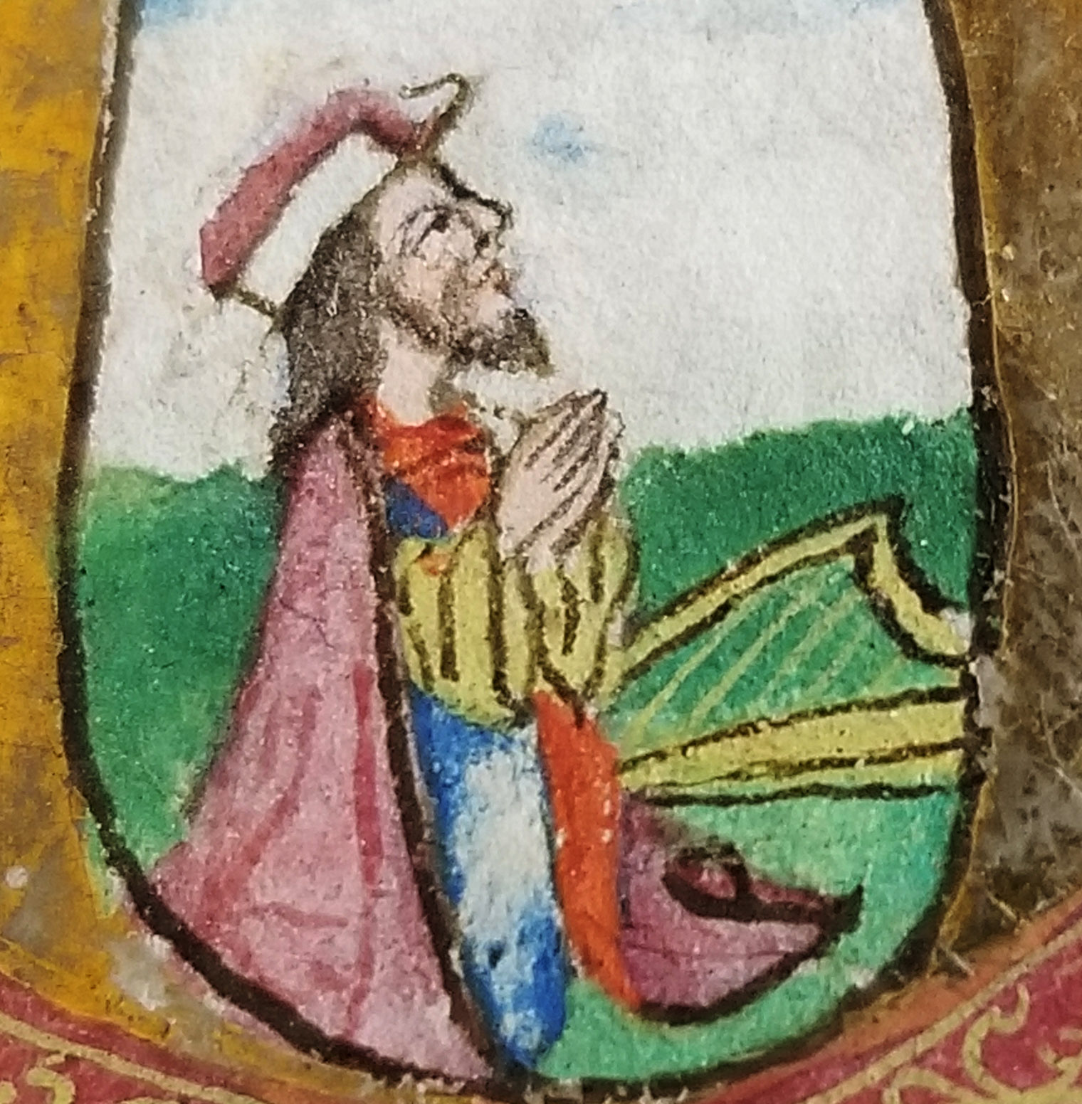 Depiction of Close-up of King David