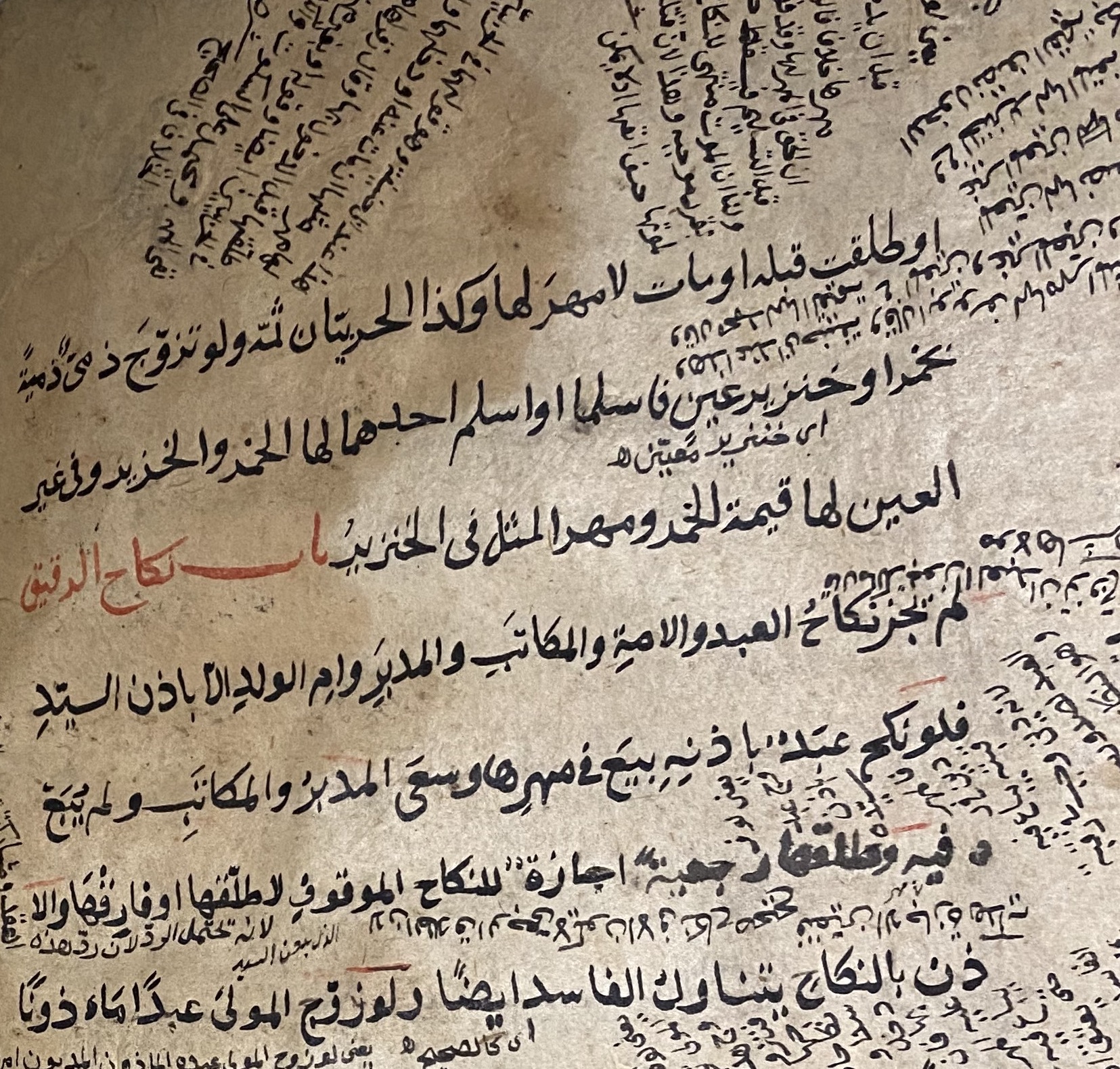 Depiction of Detail of leaf from Kanz al-daqua'iq fi'l-furu