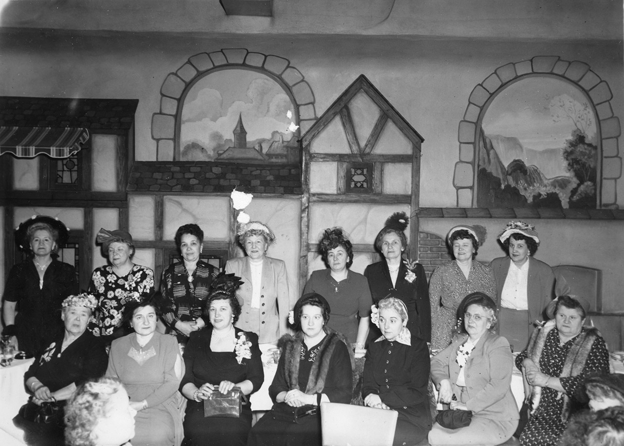 Depiction of Ogniko Polek (Polish Women's Club) at Blinstrub's Village nightclub, 1950