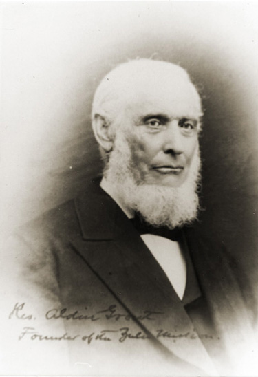 Depiction of Rev. Aldin Grout