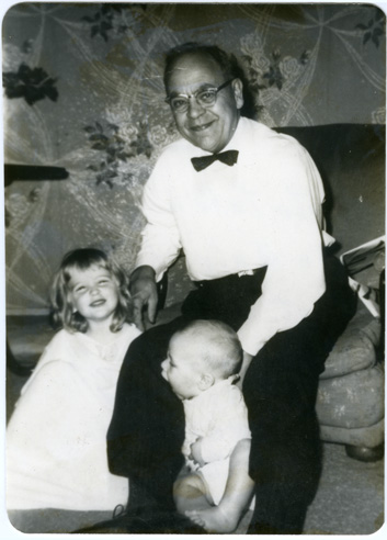 Depiction of Philip F. Whitmore and grandchildren, July 1962