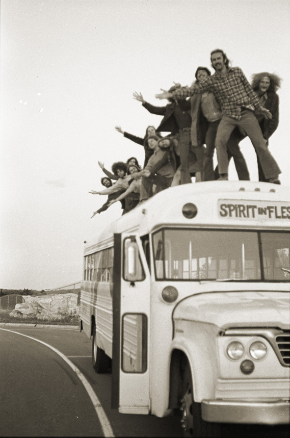 Depiction of Spirit in Flesh tour bus