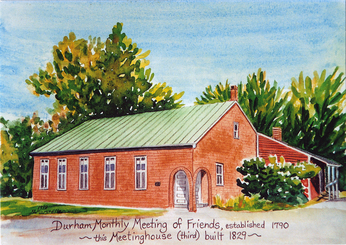 Depiction of Durham Friends Meetinghouse