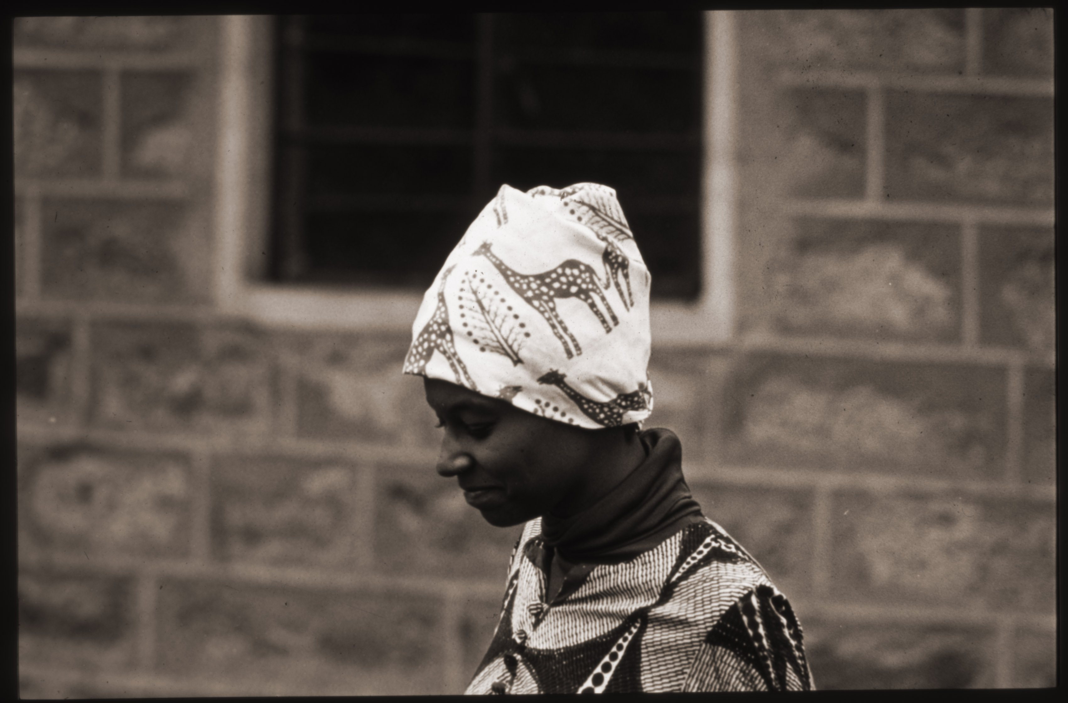 Depiction of Carolyn Martin Shaw in Kenya, ca.1972