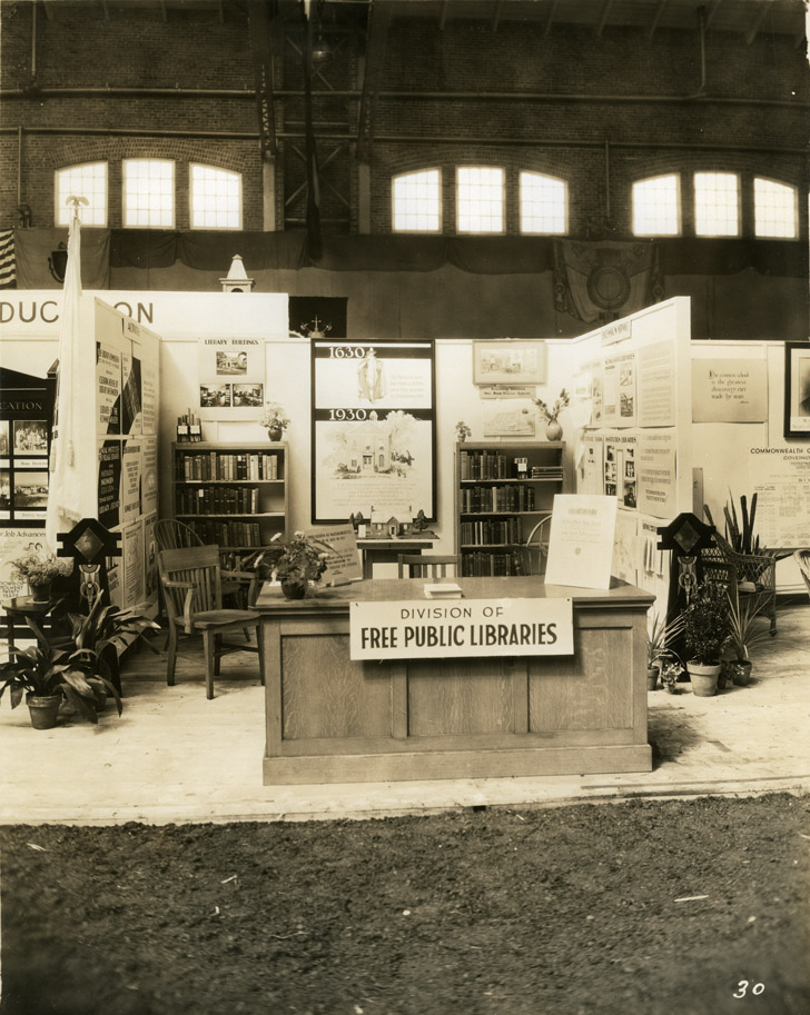 Depiction of Library exhibit