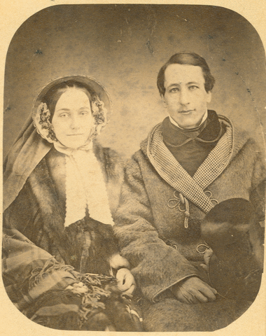 William Smith Clark and Harriet Richards Clark on their honeymoon
