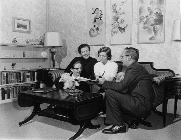 Jean Paul Mather and family, 1957